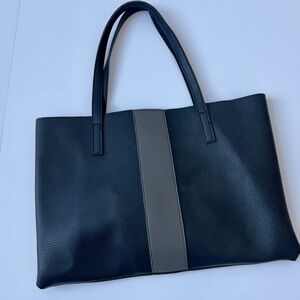 Vince Camuto Black and Gray Tote Bag